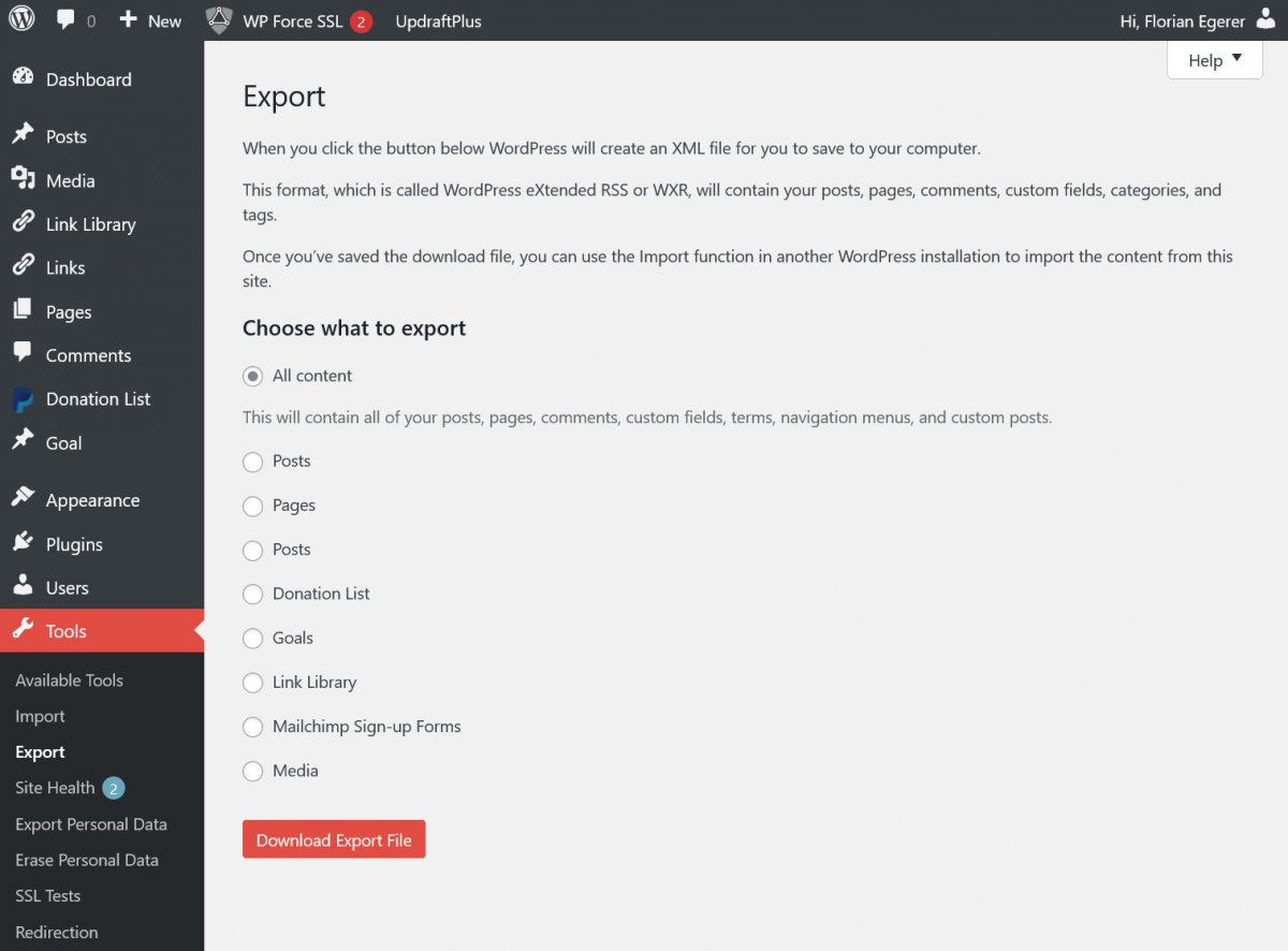 Export | Data recovery for Atomic Reporters