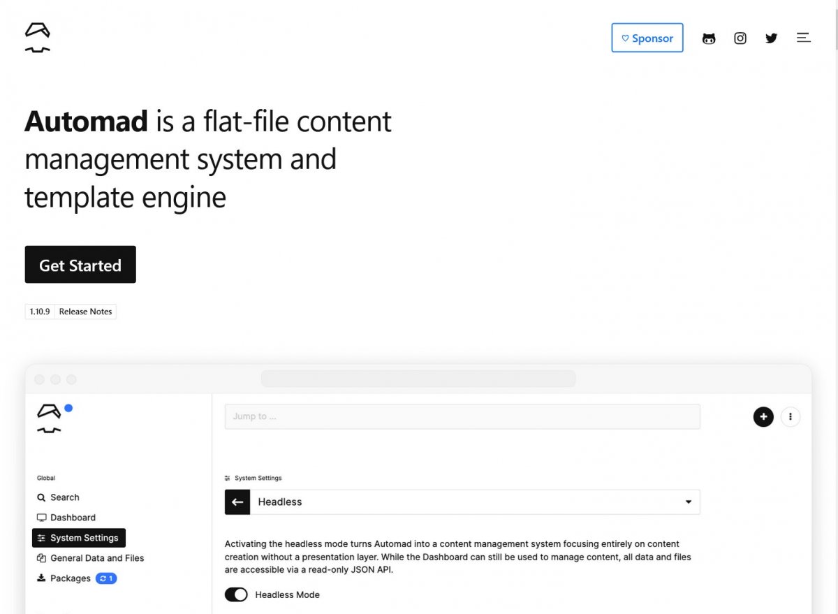 Xautomad | The best flat-file CMS in 2023?